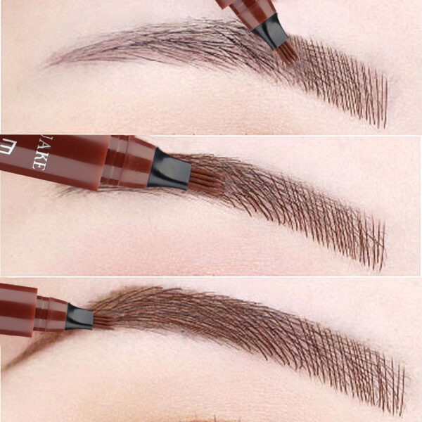 Eyebrow Tattoo Pen, Waterproof Long Lasting Microblading Eyebrow Pencil With A Micro-Fork Tip Applicator, Creates Natural Eyebrow Makeup, Draw Clear Eyebrows, Gifts For Women - Image 2