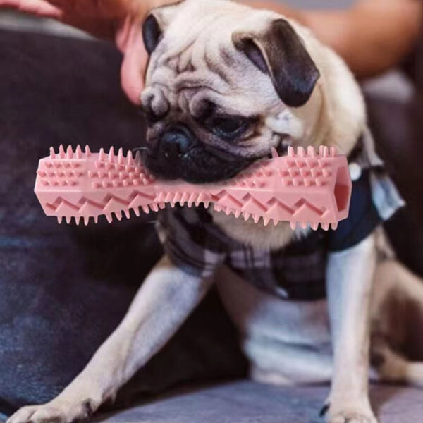 Durable Dog Chew Stick, Toothbrush For Tooth Cleaning And Massage - Soft Rubber Pet Toy - Image 8