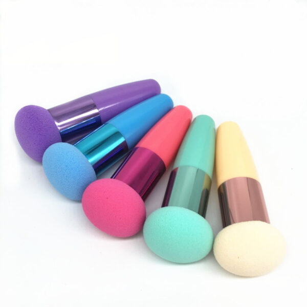 1pc Foundation Makeup Sponge With Handle Beauty Blender Cosmetics Makeup Sponge Mushroom Stick - Image 18