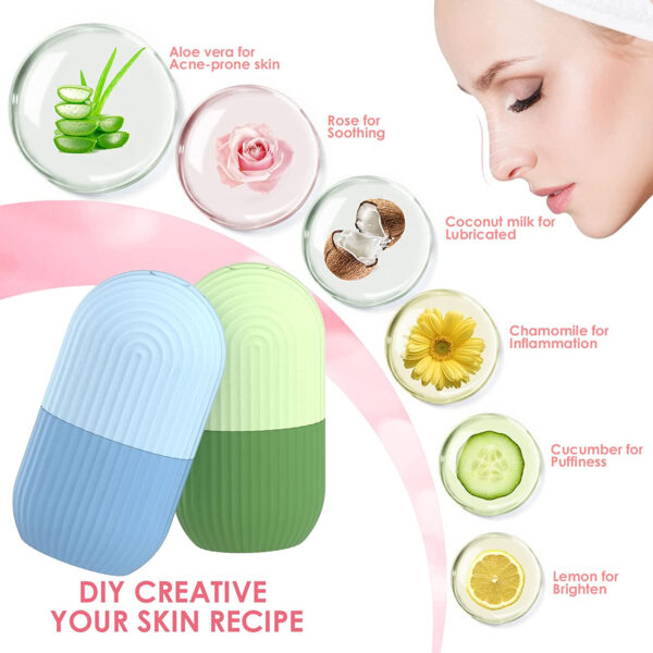 Silicone Ice Face Roller with Cucumber Design - Ideal for Eye and Neck Contouring, Beauty Facial Massage Tool, Unscented, No Battery Needed, Skin Care Essentials|Cucumber Theme Decor|Silicone Material - Image 17