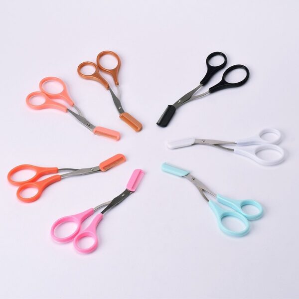 Eyebrow Trimmer Scissor With Comb Lady Woman Men Hair Removal Grooming Shaping Stainless Steel Eyebrow Remover Makeup Tool - Image 10