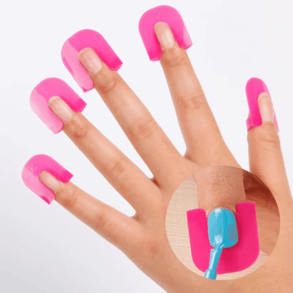 26 Pcs 10 Sizes U Curve Shape Nail Protector, Nail Polish Spill Proof Protector Tools, Nail Art Tools - Image 4