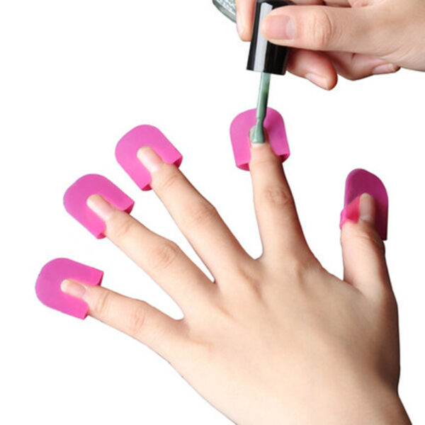 26 Pcs 10 Sizes U Curve Shape Nail Protector, Nail Polish Spill Proof Protector Tools, Nail Art Tools - Image 10