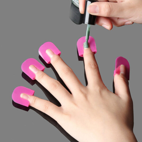26 Pcs 10 Sizes U Curve Shape Nail Protector, Nail Polish Spill Proof Protector Tools, Nail Art Tools - Image 11