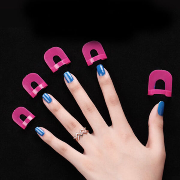 26 Pcs 10 Sizes U Curve Shape Nail Protector, Nail Polish Spill Proof Protector Tools, Nail Art Tools - Image 14