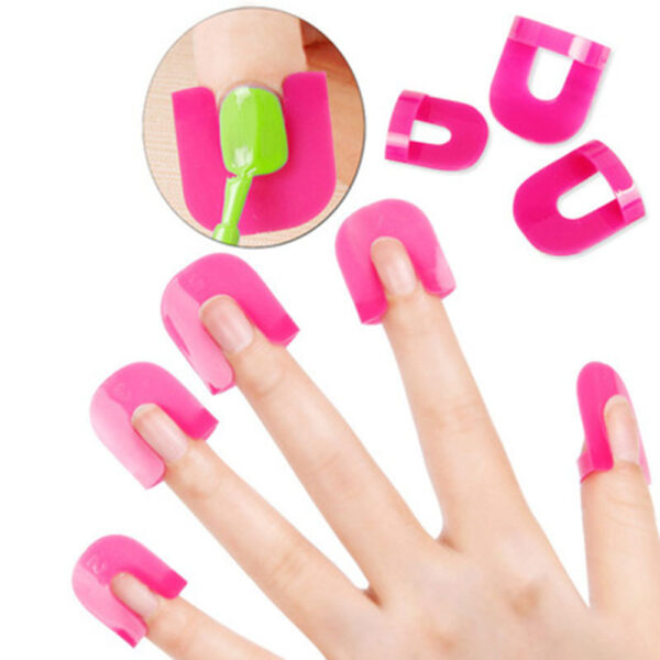 26 Pcs 10 Sizes U Curve Shape Nail Protector, Nail Polish Spill Proof Protector Tools, Nail Art Tools - Image 17