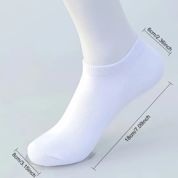 1/5/10 Pairs of Comfortable Breathable Ankle Socks for Men and Women - Perfect for Spring and Summer - Image 3