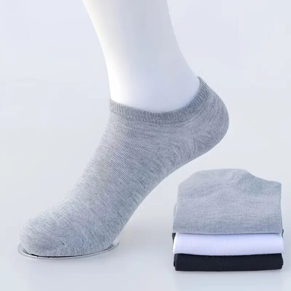 1/5/10 Pairs of Comfortable Breathable Ankle Socks for Men and Women - Perfect for Spring and Summer - Image 9