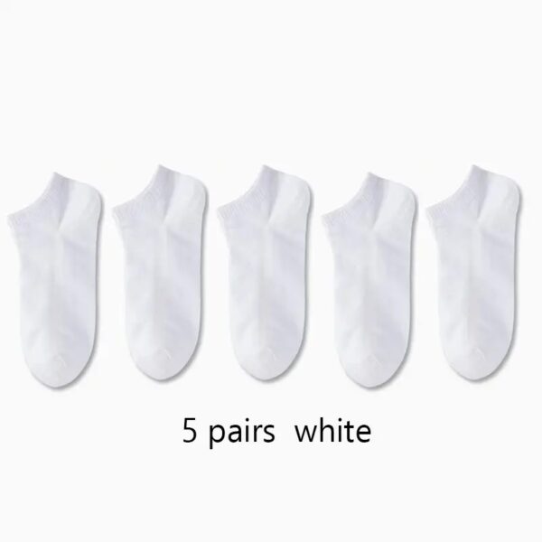 1/5/10 Pairs of Comfortable Breathable Ankle Socks for Men and Women - Perfect for Spring and Summer - Image 10