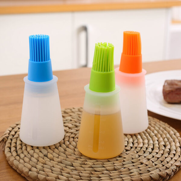 1pc Multi-Use Silicone Oil Brush and Dispenser - Easy-to-Clean, Leakproof, for Grilling, Baking & BBQ - Image 21