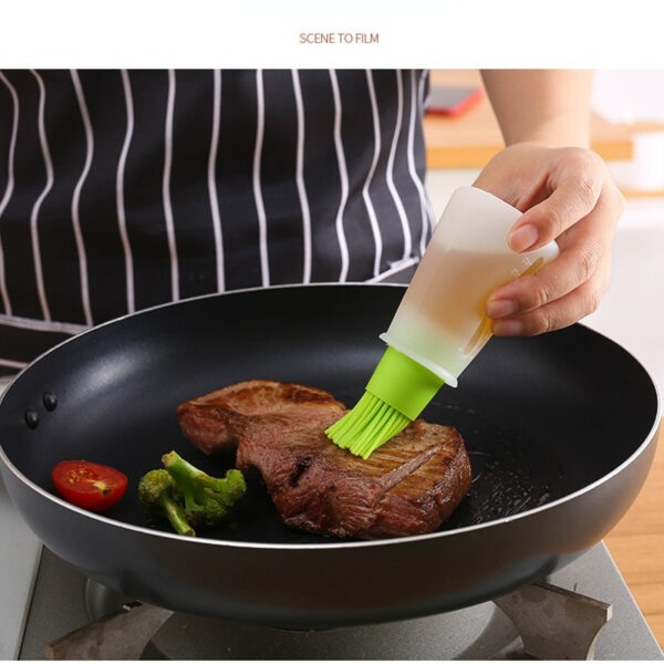1pc Multi-Use Silicone Oil Brush and Dispenser - Easy-to-Clean, Leakproof, for Grilling, Baking & BBQ - Image 22