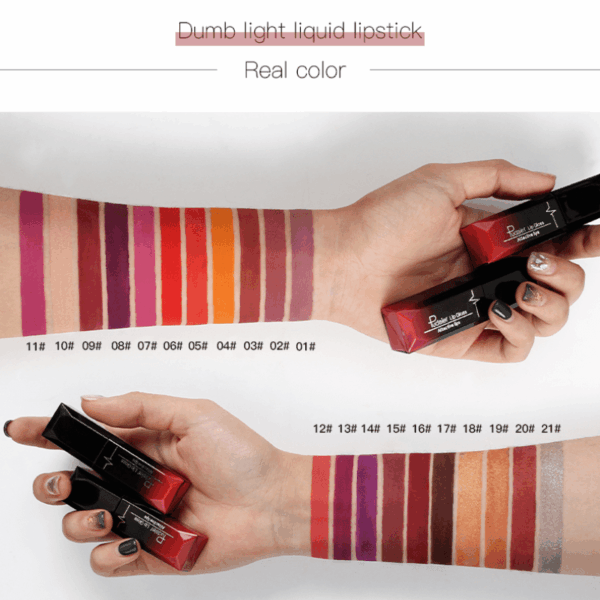 17 colors Long-Lasting Matte Liquid Lipstick Lip Gloss with Velvet Finish and Waterproof Formula Valentine's Day Gifts - Image 4