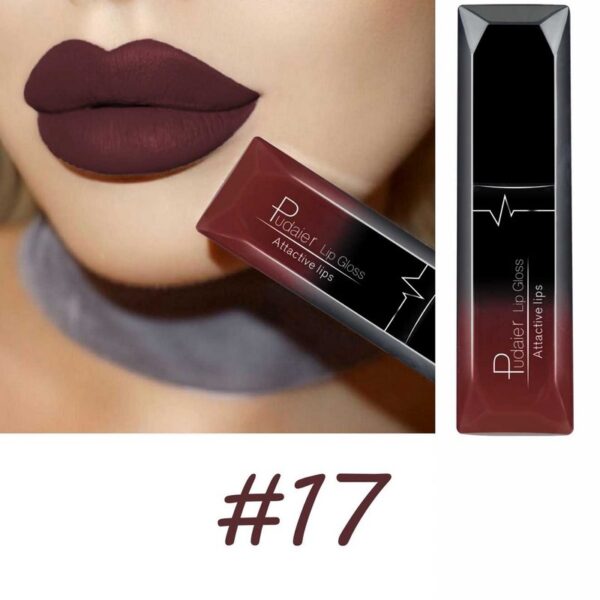 17 colors Long-Lasting Matte Liquid Lipstick Lip Gloss with Velvet Finish and Waterproof Formula Valentine's Day Gifts - Image 23
