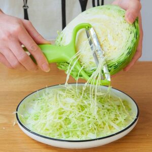 [Easy Wide Mouth Cabbage Grater] Purple and Blue Cabbage Grater - Wide Mouth Peeling Knife for Easy Shredding and Peeling of Garden Vegetables Kitchen Accessories