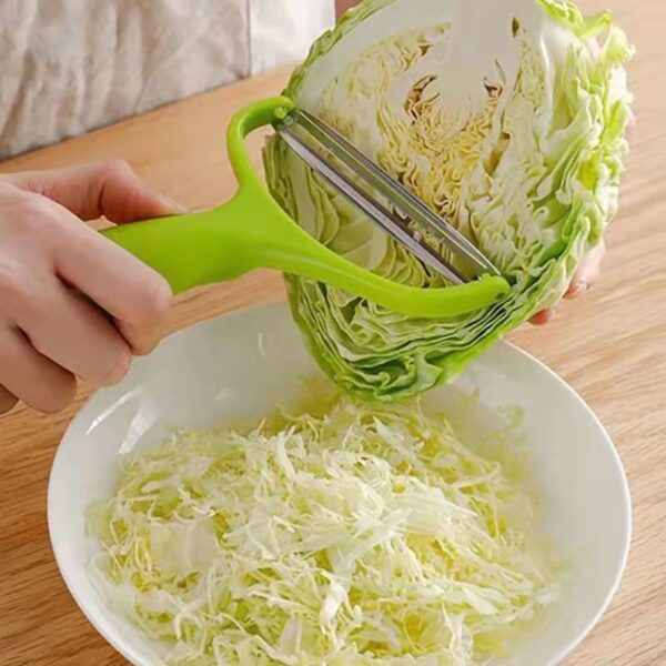 [Easy Wide Mouth Cabbage Grater] Purple and Blue Cabbage Grater - Wide Mouth Peeling Knife for Easy Shredding and Peeling of Garden Vegetables Kitchen Accessories - Image 4