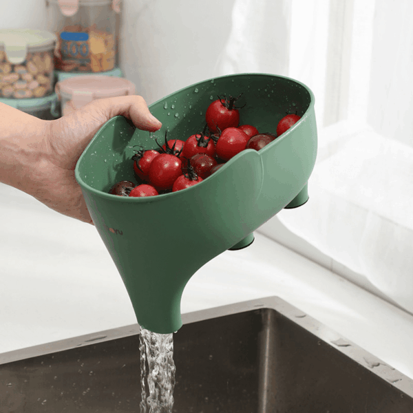 1pc Elephant Sculpt Sink Strainer Anti Skid Leftover Drain Basket Fruit Vegetable Drainer Kitchen Accessories - Image 2