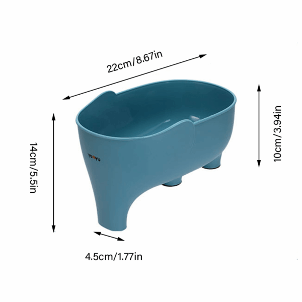 1pc Elephant Sculpt Sink Strainer Anti Skid Leftover Drain Basket Fruit Vegetable Drainer Kitchen Accessories - Image 4