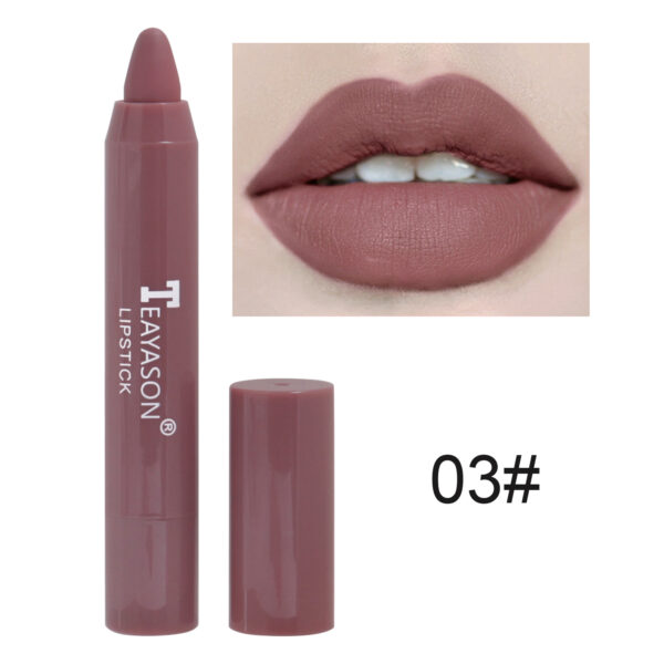 1PC Sexy Matte Lipstick Waterproof Long Lasting Color Rendering Non-stick Velvet Lips Liner Pencil Woman Makeup Cosmetics Valentine's Day Gifts - Image 7