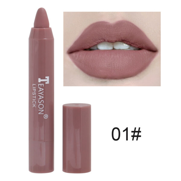 1PC Sexy Matte Lipstick Waterproof Long Lasting Color Rendering Non-stick Velvet Lips Liner Pencil Woman Makeup Cosmetics Valentine's Day Gifts - Image 3