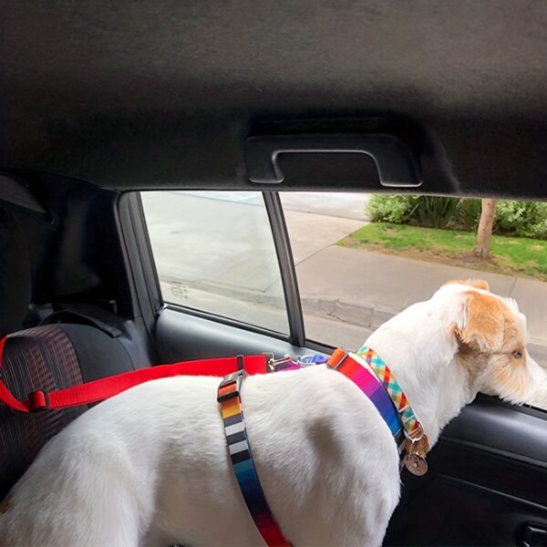 Secure Your Pet in the Car with This Adjustable Harness & Seat Belt Lead Leash! - Image 8