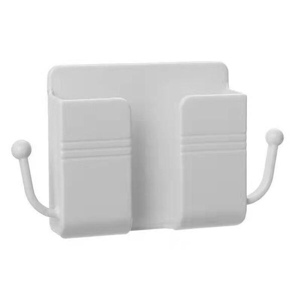 Mobile Phone Plug Wall Holder Punch Free Wall Mounted Organizer Storage Box Remote Control Mounted Charging Multifunction hook - Image 13