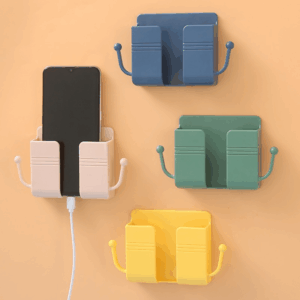 [Mounted|Organizer] Wall Mounted Organizer | Mobile Phone Plug Wall Holder Punch Free Storage Box Remote Control Mounted Charging Multifunction Hook | Easter Day, Mother’s Day, Mom, Carnation