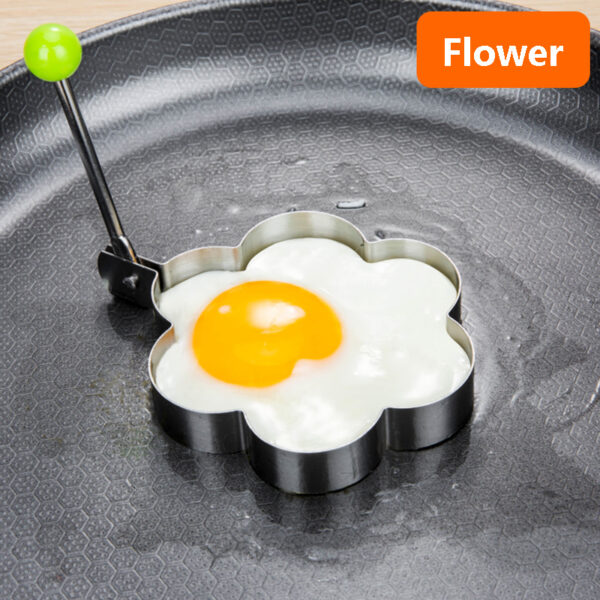 1/4pcs, Egg Mold, Egg Ring Molds, Fried Egg Mold, DIY Fried Egg Mold, Creative Egg Mold, Kawaii Egg Mold, Egg Ring Molds For Cooking, Stainless Steel Ring Mold, Breads Mold, Kitchen Accessories - Image 5