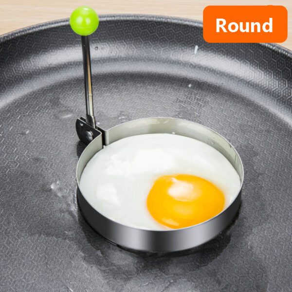 1/4pcs, Egg Mold, Egg Ring Molds, Fried Egg Mold, DIY Fried Egg Mold, Creative Egg Mold, Kawaii Egg Mold, Egg Ring Molds For Cooking, Stainless Steel Ring Mold, Breads Mold, Kitchen Accessories - Image 7