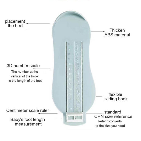 Kid Infant Foot Measure Gauge Shoes Size Measuring Ruler Tool Baby Child Shoe Toddler Infant Shoes Fittings Gauge foot measure - Image 11