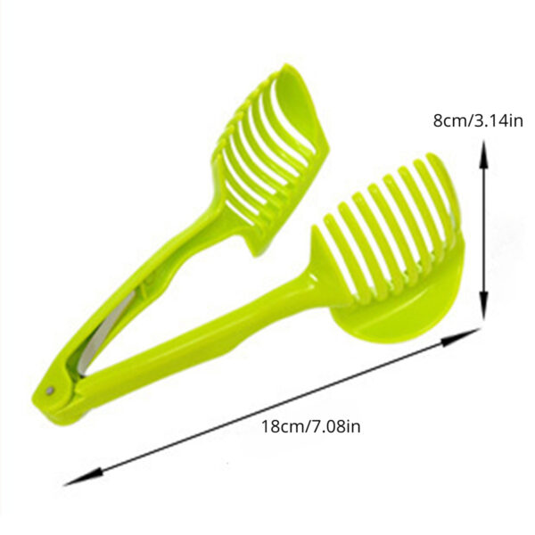 1pc, Tomato Slicer Tool, Lemon Cutter Tool, Lemon Slicer Holder, Tomato Slicer Holder, Lemon Cutter Holder, Round Fruit Tongs, Egg Slicer Cutting Holder, Kitchen Tools Kitchen Accessories - Image 3