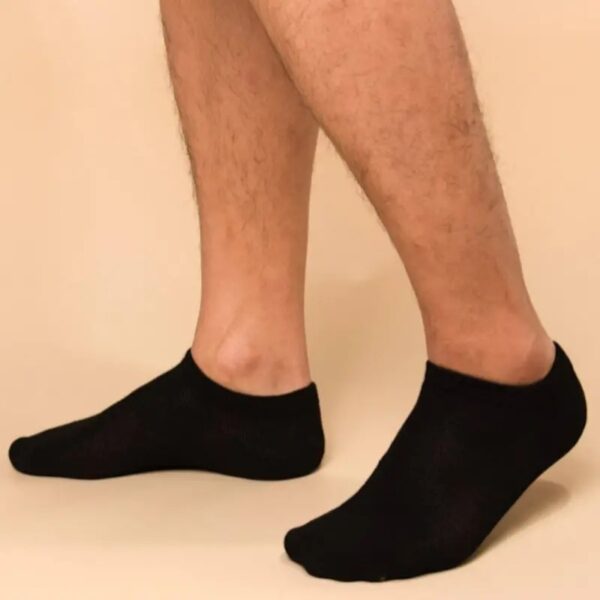 [Breathable Ankle Socks] 10/20 Pairs Breathable Ankle Socks - 100% Polyester Knit Fabric, Solid Color, Hand Wash Only, Sweat Absorbent Summer Thin Boat Socks, Cute Socks, Black, White & Grey - Image 11
