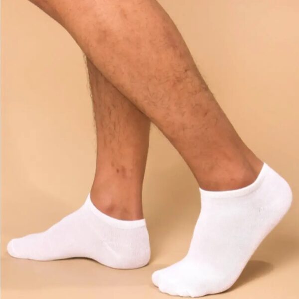 [Breathable Ankle Socks] 10/20 Pairs Breathable Ankle Socks - 100% Polyester Knit Fabric, Solid Color, Hand Wash Only, Sweat Absorbent Summer Thin Boat Socks, Cute Socks, Black, White & Grey - Image 14