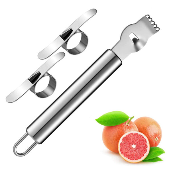 Lemon Grater Stainless Steel Lemon Grater Orange Peeler Citrus Peeling Knife Kitchen Gadgets Bar Accessorie - Image 12