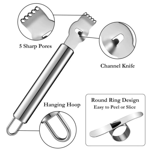 Lemon Grater Stainless Steel Lemon Grater Orange Peeler Citrus Peeling Knife Kitchen Gadgets Bar Accessorie - Image 13