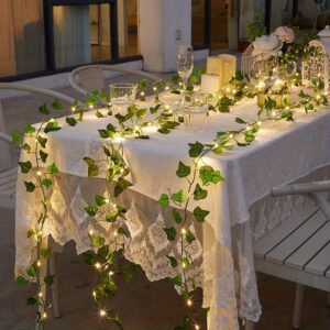 led fairy lights garland - battery-powered, artificial leaf &   for home, garden, wedding, christmas, halloween decor | perfect gift for birthdays & special occasions | Free Shipping On Items Shipped From Temu | Temu United Kingdom - Color : Creepers