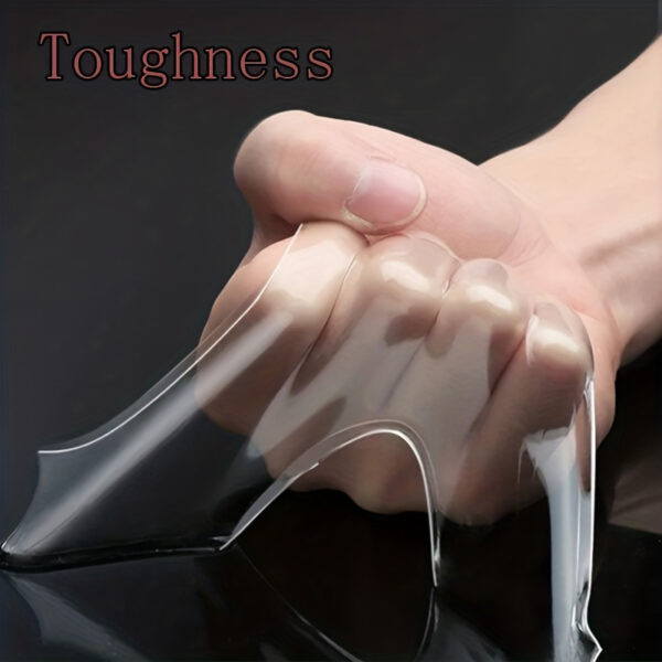 Versatile Transparent Double-Sided Tape - Reusable, Strong Adhesive for Home, Kitchen, Office & Car Use! - Image 17