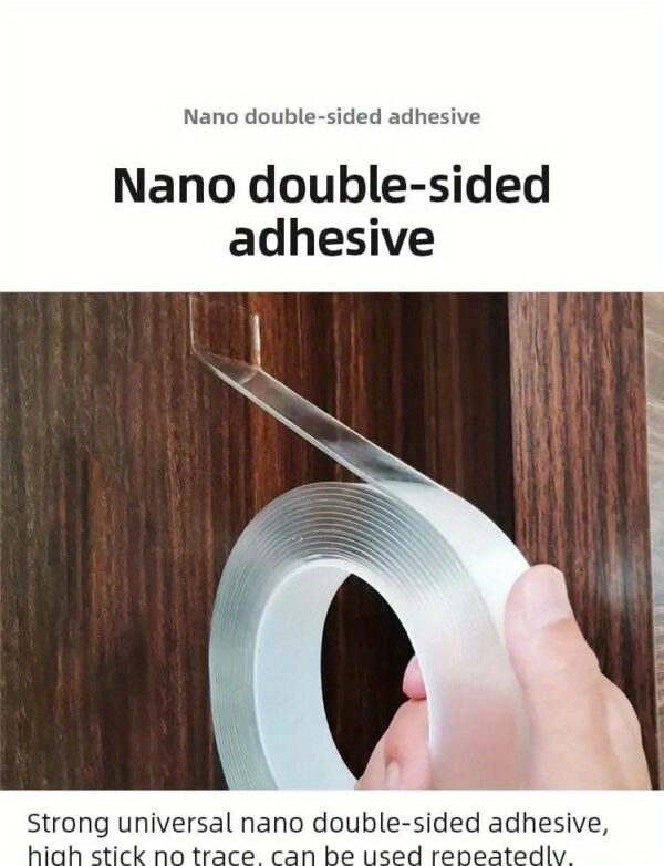 1/2/3/5 Meter Long Transparent Waterproof Tape - Strong Adhesive Reusable Washable Acrylic No-Residue Strips for Kitchen, Bathroom, Home Decor, DIY Crafts & Organization, Craft Supplies | Versatile Adhesive | Residuefree Removal - Image 11