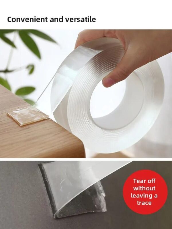 1/2/3/5 Meter Long Transparent Waterproof Tape - Strong Adhesive Reusable Washable Acrylic No-Residue Strips for Kitchen, Bathroom, Home Decor, DIY Crafts & Organization, Craft Supplies | Versatile Adhesive | Residuefree Removal - Image 17