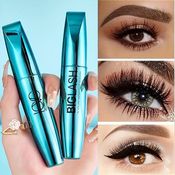 BigLash XL Volume Waterproof Mascara - Extreme Black, Curling & Lengthening, Long-Lasting, Smudge-Proof Formula for All Skin Types, with Dual Applicator for Perfect Lashes, Mascara Waterproof Volume Length