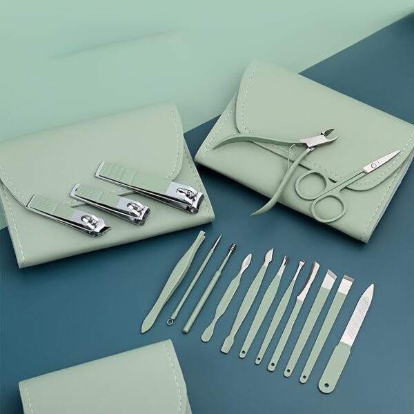 Nail Clippers Manicure Tool Set, With Portable Travel Case, Cuticle Nippers And Cutter Kit, Professional Nail Clippers Pedicure Kit, Grooming Kit For Travel - Image 8