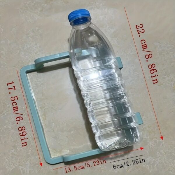 Reusable Plastic 1pc Over-the-Cabinet Garbage Container - Bag Holder Rack For Kitchen, Pantry, Garage & Bathroom - Image 19