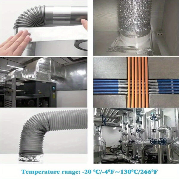 Heat-Resistant Aluminum Foil Tape for Kitchen Pipe and Iron Pot Repairs - Image 9