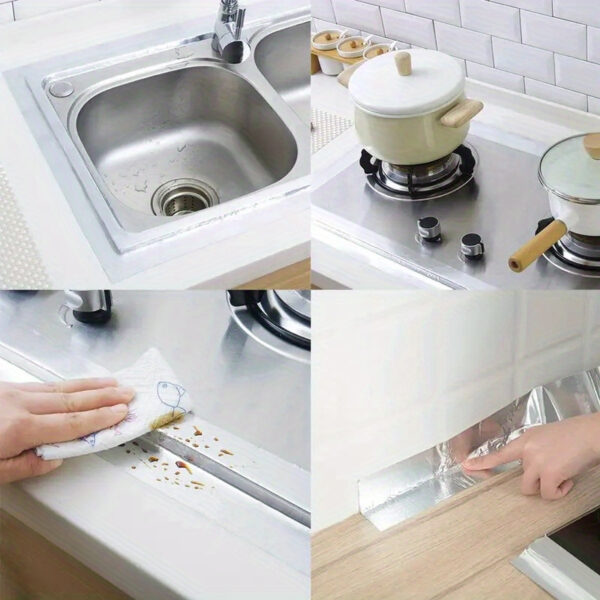 Heat-Resistant Aluminum Foil Tape for Kitchen Pipe and Iron Pot Repairs - Image 8