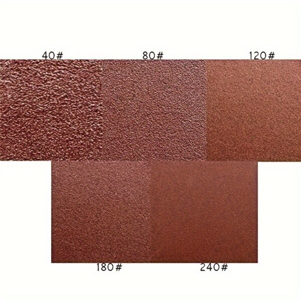 50pcs Mouse Shape 5-hole Sanding Paper, Get Professional Results with 40, 80, 120, 180 & 240 Grits - Image 5
