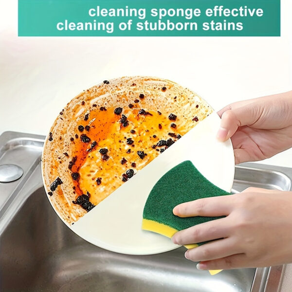 8/16/32pcs, Multifunctional Cleaning Sponge, Double-Sided Scouring Pad For Household Cleaning, Dishwashing Sponge, Premium Kitchen Sponge, Durable Non-scratch Sponge Wipe, Super Absorbent, Cleaning Supplies, Cleaning Tool - Image 3