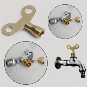 1pc Durable Metal Radiator Key - Solid Water Tap for Air Valve, Plumbing Bleeding Tool with Installation Hardware Included