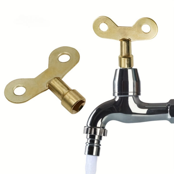 1pc Durable Metal Radiator Key - Solid Water Tap for Air Valve, Plumbing Bleeding Tool with Installation Hardware Included - Image 3