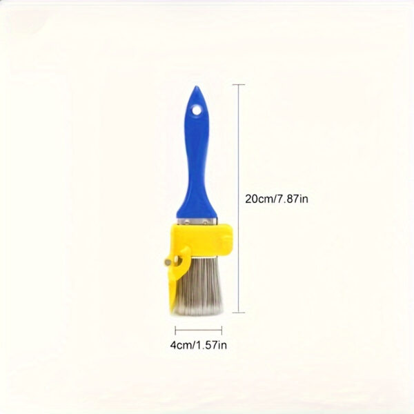 1 Set 2-in-1 Edge Painting Brush with Color Separation Guide, Durable Plastic Handle, Multi-Use DIY Paint Tool for Frame, Wall, Window, and Ceiling Edging, Lightweight, Precise Latex Paint Trimming Separator Tools - Image 7
