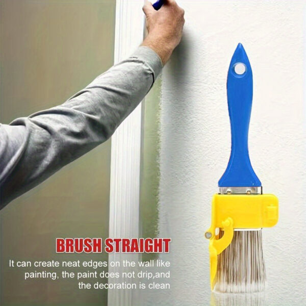 1 Set 2-in-1 Edge Painting Brush with Color Separation Guide, Durable Plastic Handle, Multi-Use DIY Paint Tool for Frame, Wall, Window, and Ceiling Edging, Lightweight, Precise Latex Paint Trimming Separator Tools - Image 23