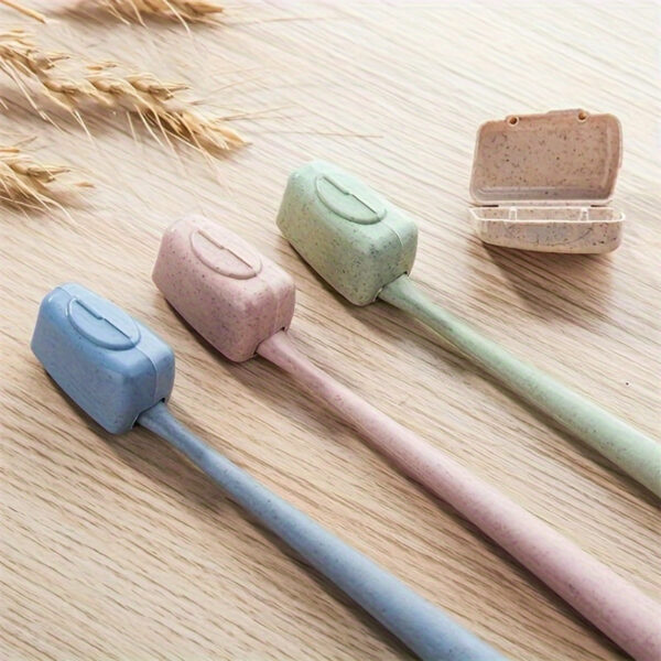 4-Pack Portable Toothbrush Head Covers, Plastic Travel Toothbrush Protector Caps, Outdoor Camping Bathroom Organizer Cases - Image 8